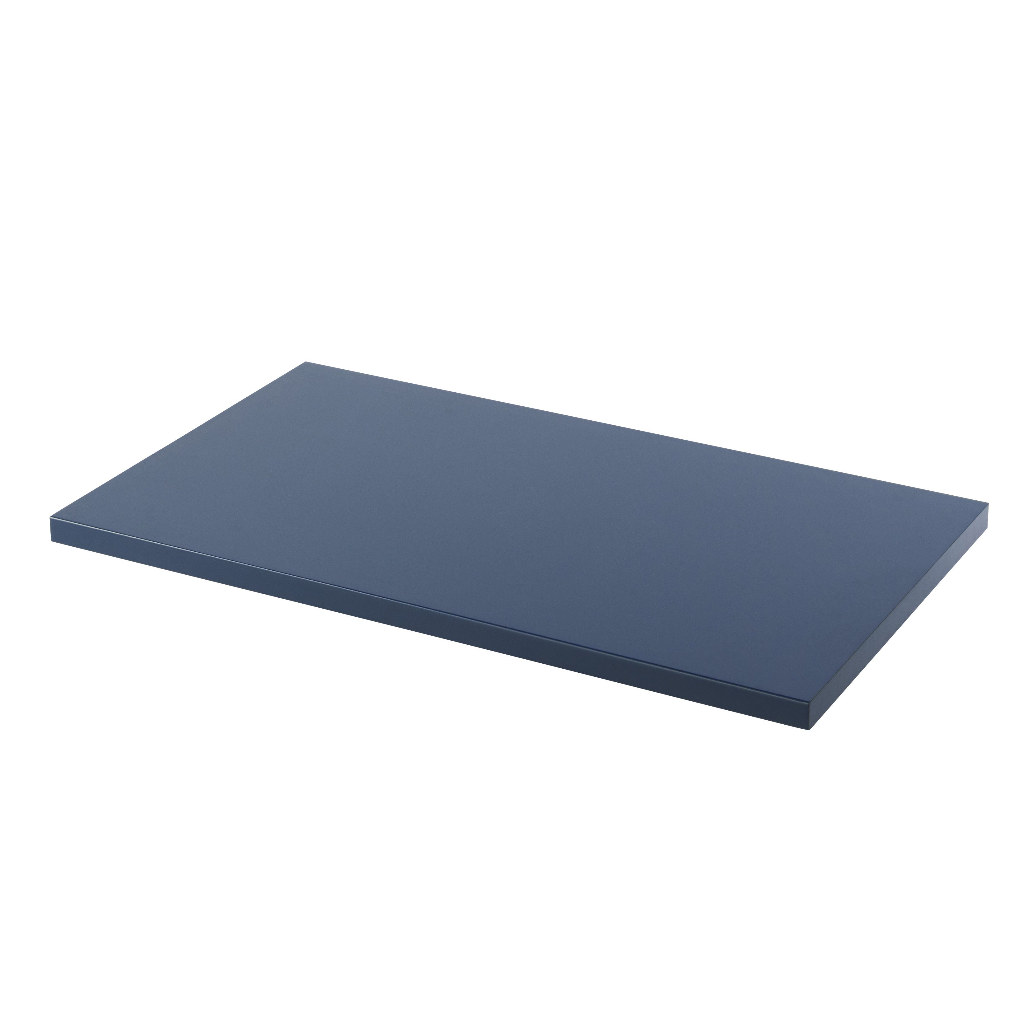 GoodHome Perma Satin Blue Square Edge Mdf Bathroom Worktop 2.8Cm X 45.2Cm X 80.5Cm Price Comparisons | Compare The Build