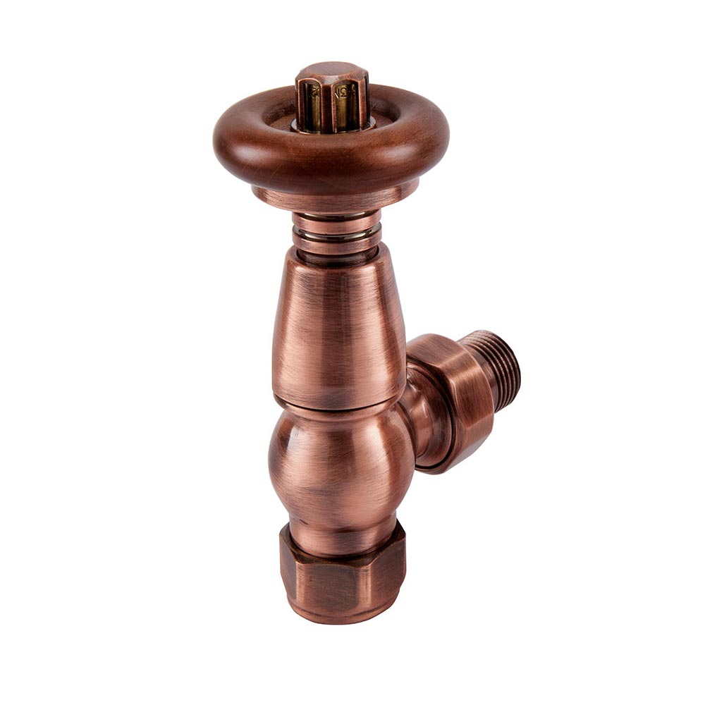 Nordic Thermostatic Valves, Traditional, Copper/Walnut Angled Price Comparisons | Compare The Build