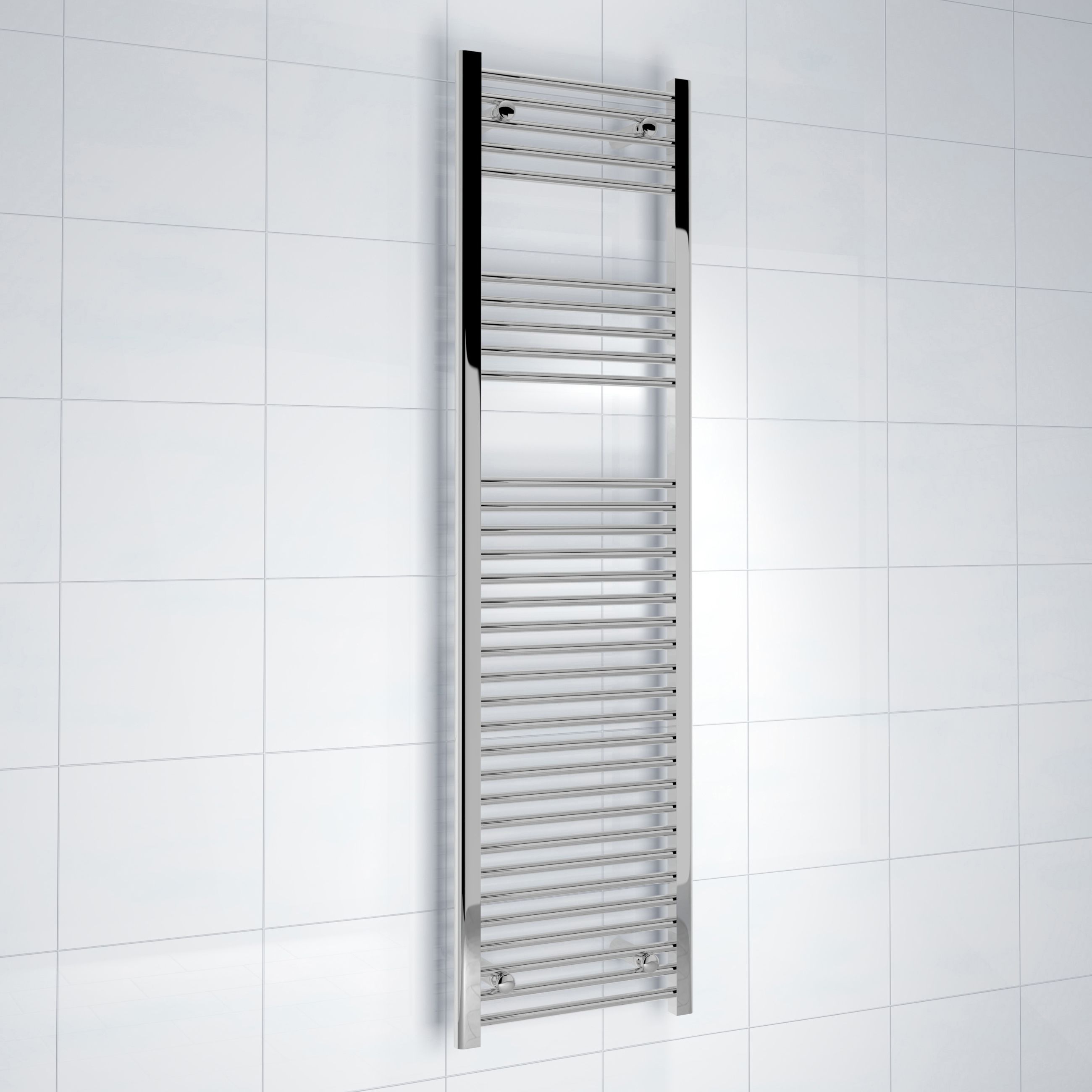 Kudox 423W Silver Towel Heater (H)1600mm (W)450mm Price Comparisons | Compare The Build