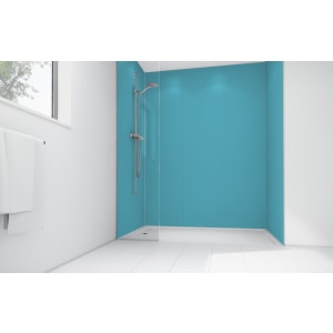 Mermaid Sky Blue Matte Acrylic 2 Sided Shower Panel Kit - 1700 x 900mm Price Comparisons | Compare The Build