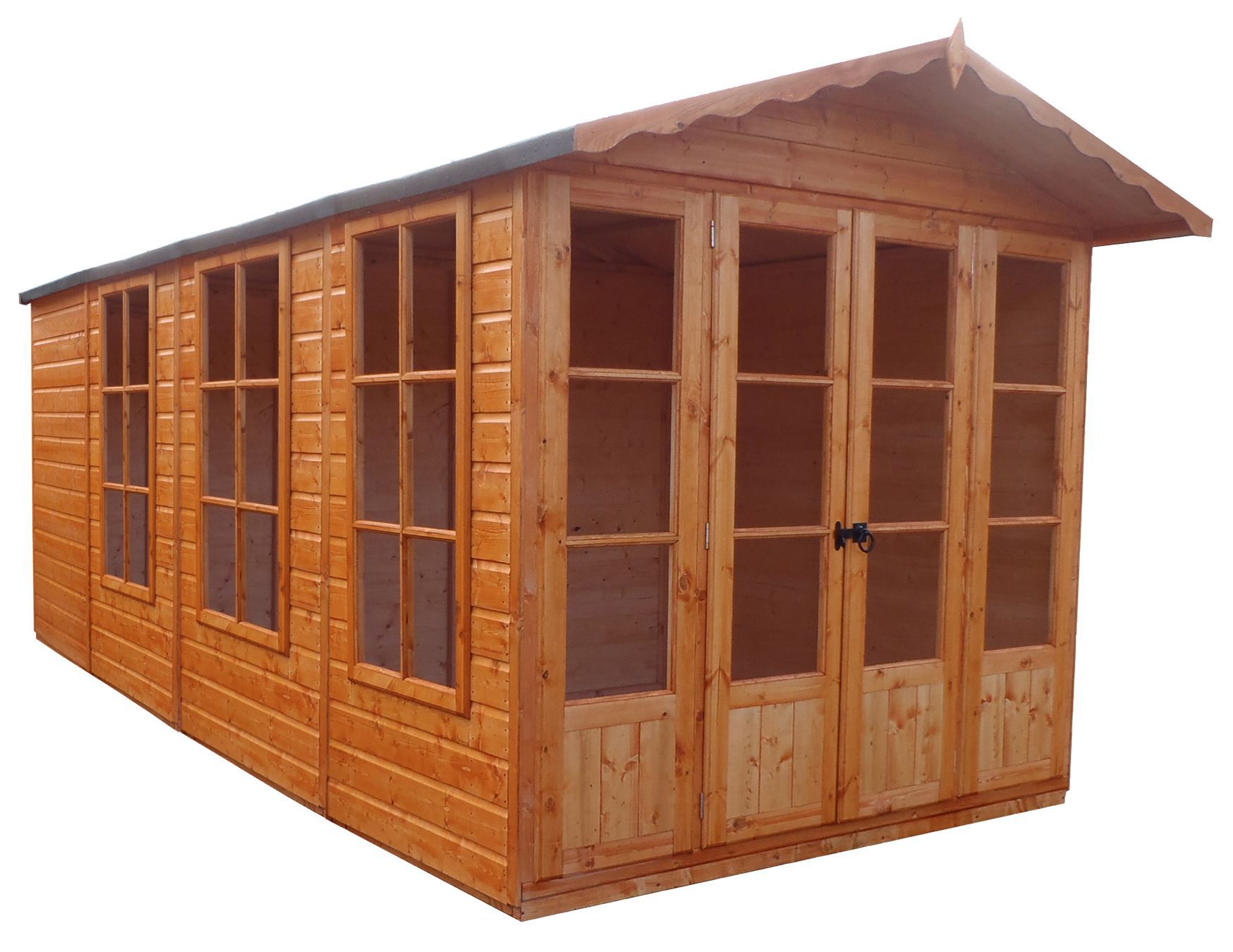 Shire Kensington 13X7 Apex Shiplap Wooden Summer House Price Comparisons | Compare The Build