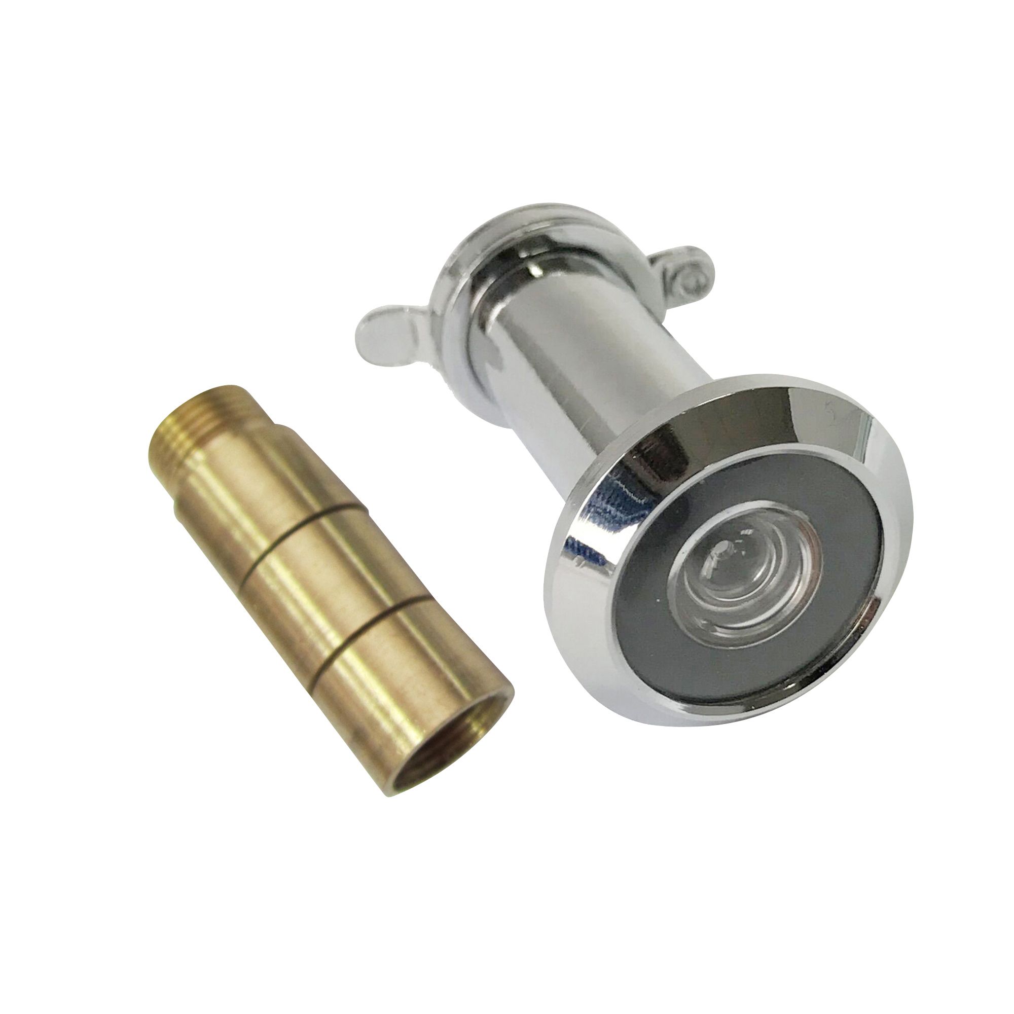 Smith & Locke Chrome Effect Galvanised Brass 200° Door Viewer, (Dia)25.9mm Price Comparisons | Compare The Build