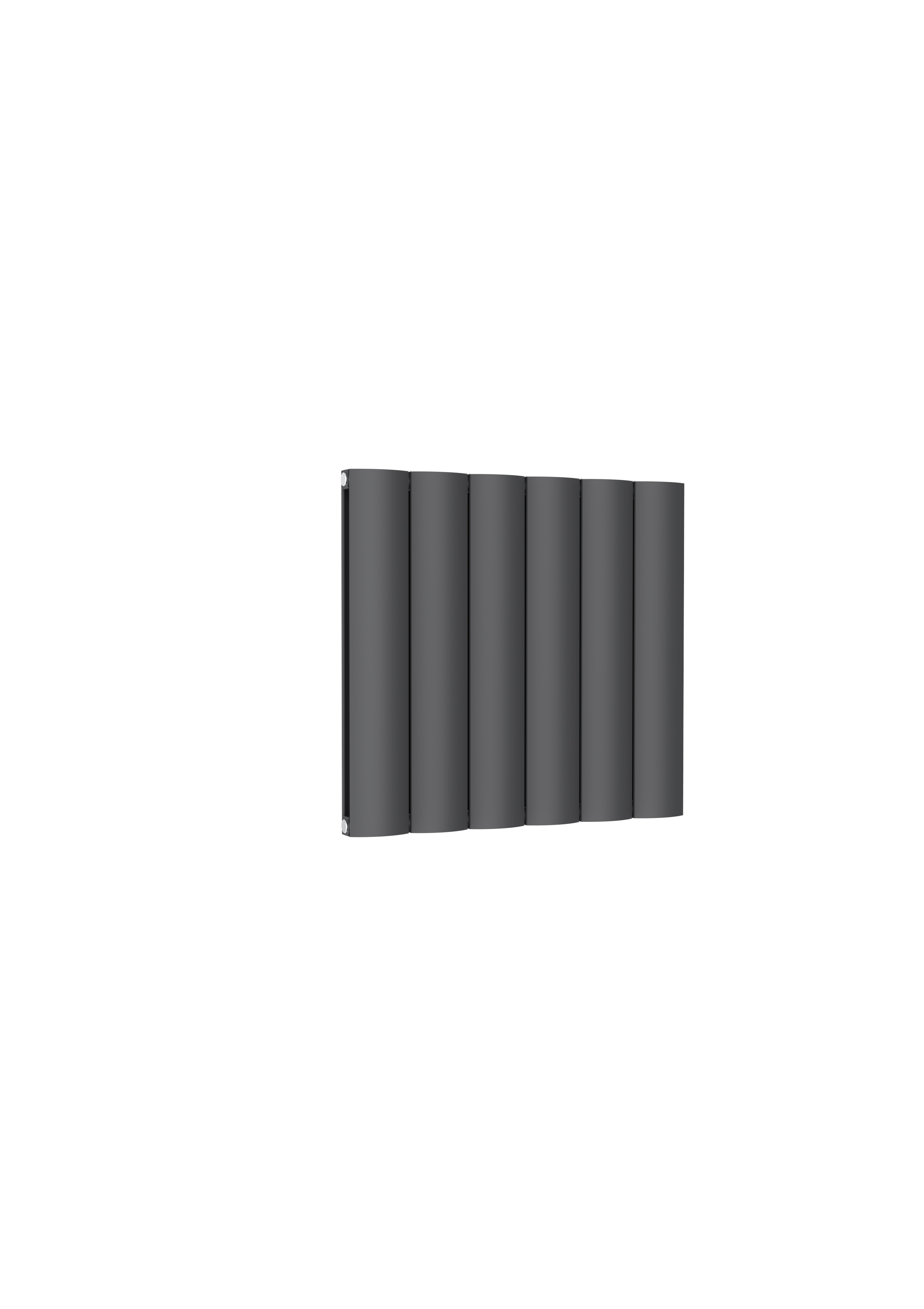 Reina Belva Horizontal Aluminium Designer Radiator, Anthracite, 600mm x 620mm | Compare The Build