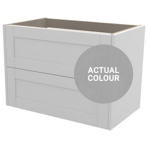 Duarti By Calypso Highwood 800mm Full Depth 2 Drawer Wall Hung Vanity Unit - Fossil Grey Price Comparisons | Compare The Build