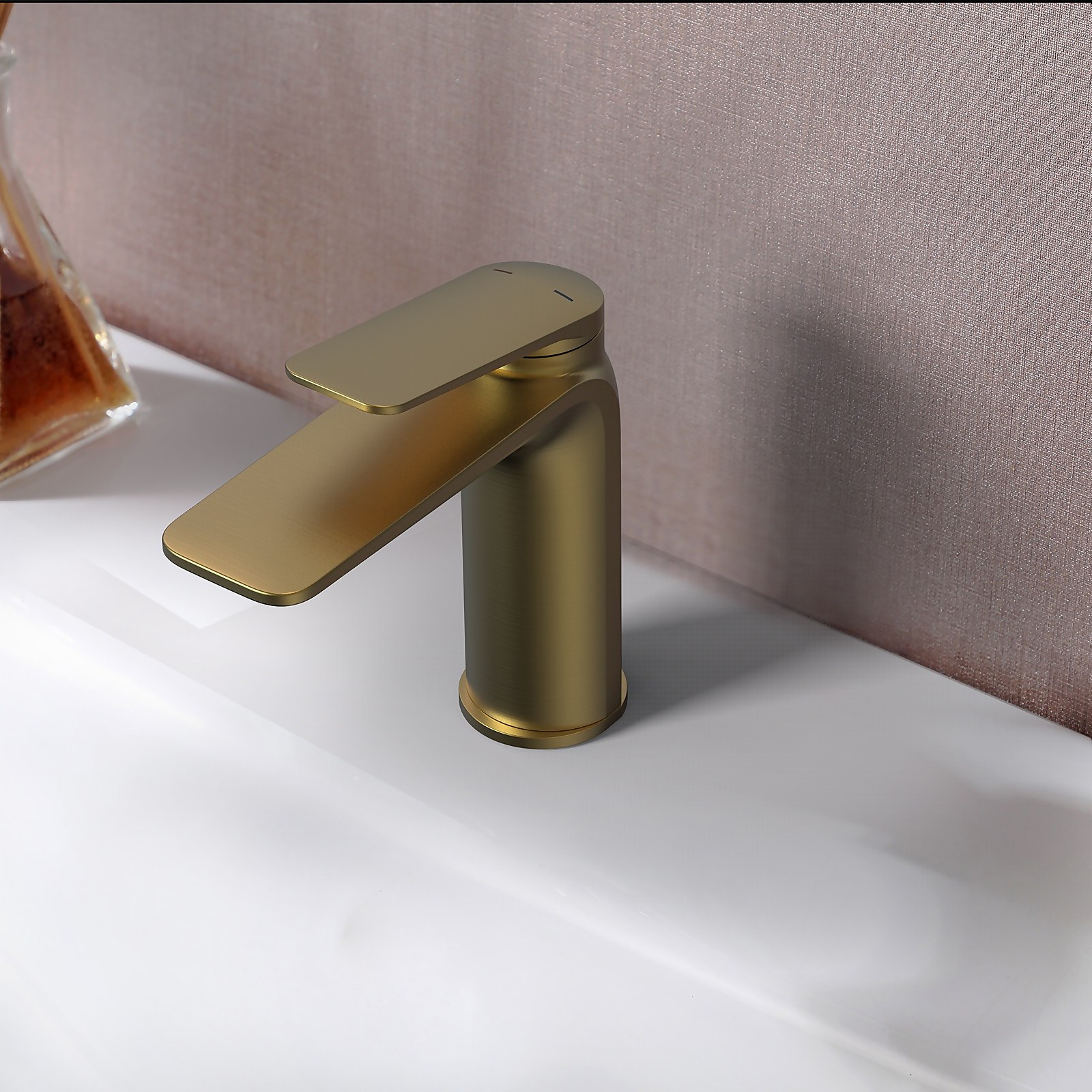 Bathstore Aero Basin Mixer Tap (No Waste) - Brushed Brass | Compare The Build