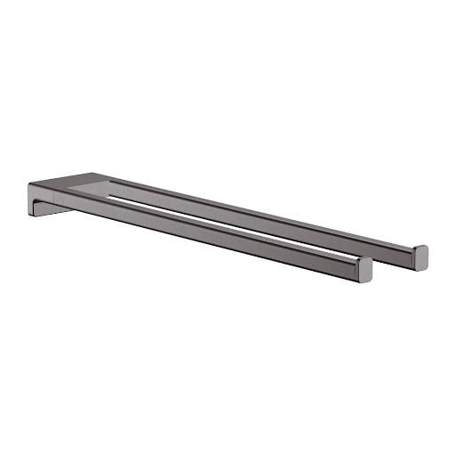 hansgrohe AddStoris Twin-Handle Towel Holder 445mm Brushed Black - 41770340 Price Comparisons | Compare The Build