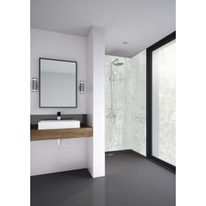 Mermaid Modernist Laminate Single Shower Panel - 2400 x 585mm Price Comparisons | Compare The Build