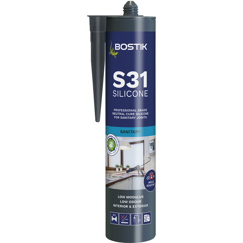 Bostik S31 Sanitary Silicone 310ml in Grey Price Comparisons | Compare The Build