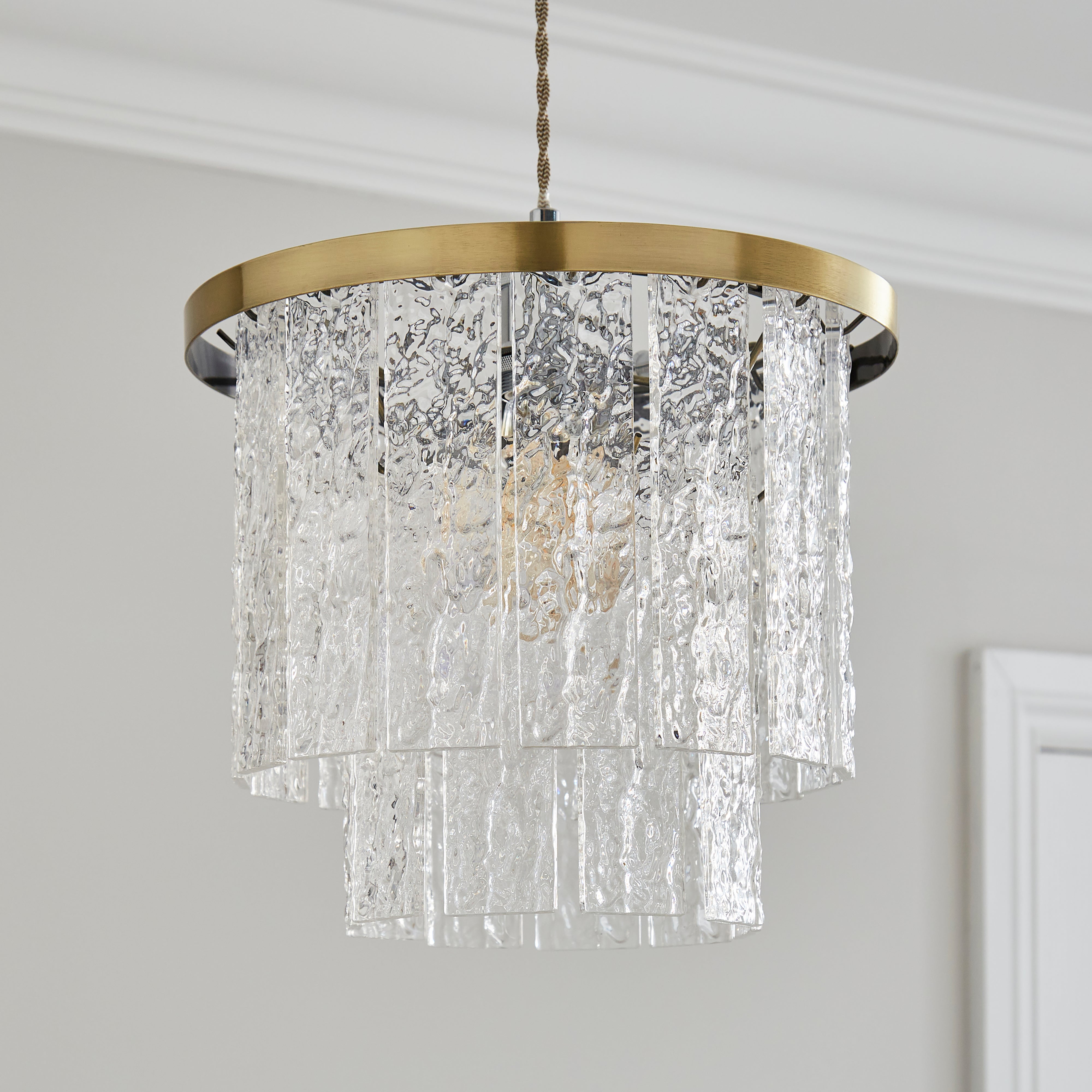 Gianna Acrylic 2 Tier Easy Fit Pendant Clear Price Comparisons | Compare The Build