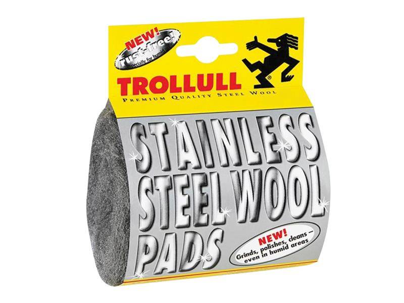 Trollull TRO725702 Stainless Steel Wool Pads (Pack 2) Price Comparisons | Compare The Build