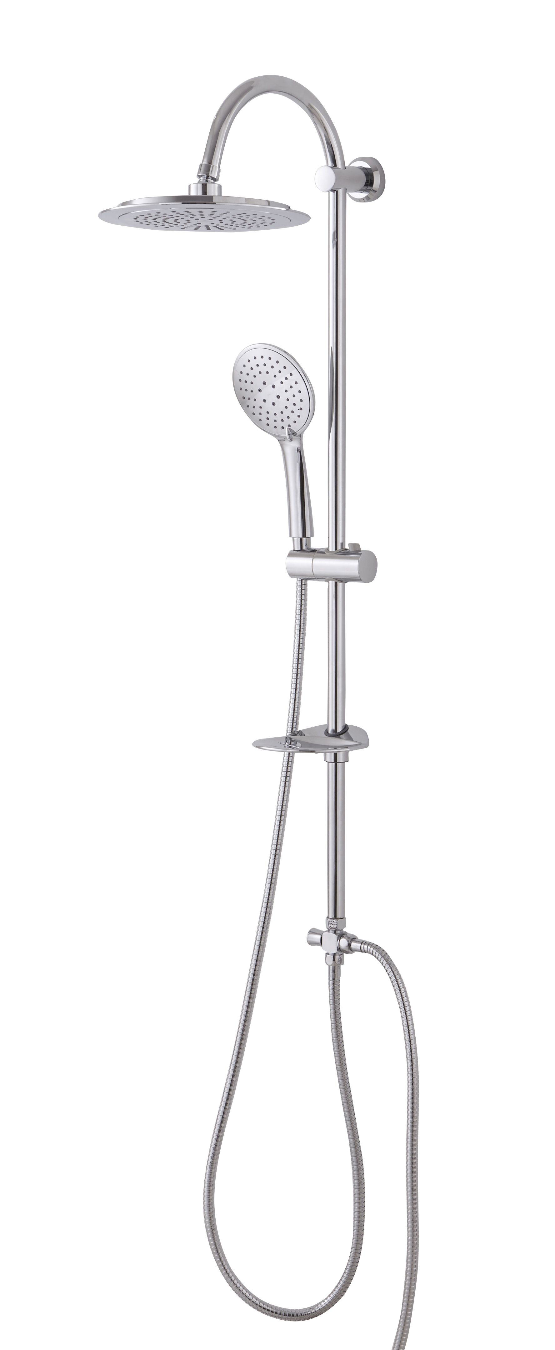 Cooke & Lewis Bavi 3-Spray Pattern Chrome Chrome Effect Shower Kit Price Comparisons | Compare The Build