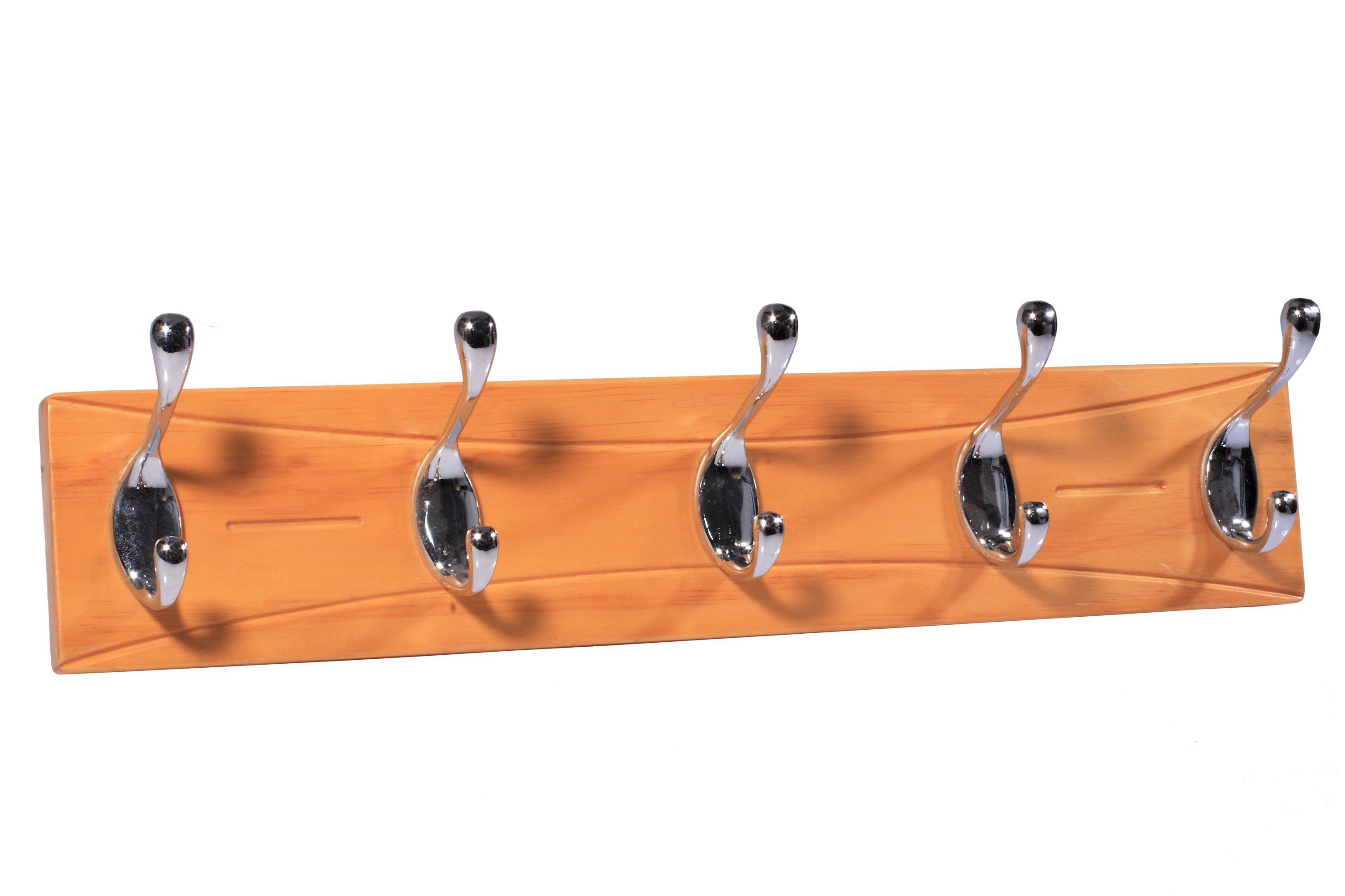 Chrome Effect Beech Hook Rail, (L)460mm (H)15mm Price Comparisons | Compare The Build