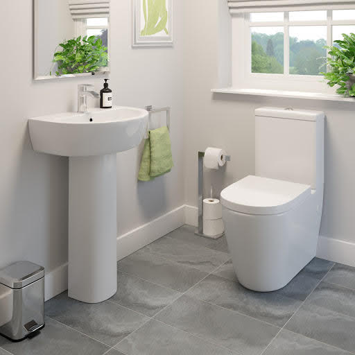 Bordeaux Toilet & Full Pedestal Sink Cloakroom Suite Price Comparisons | Compare The Build