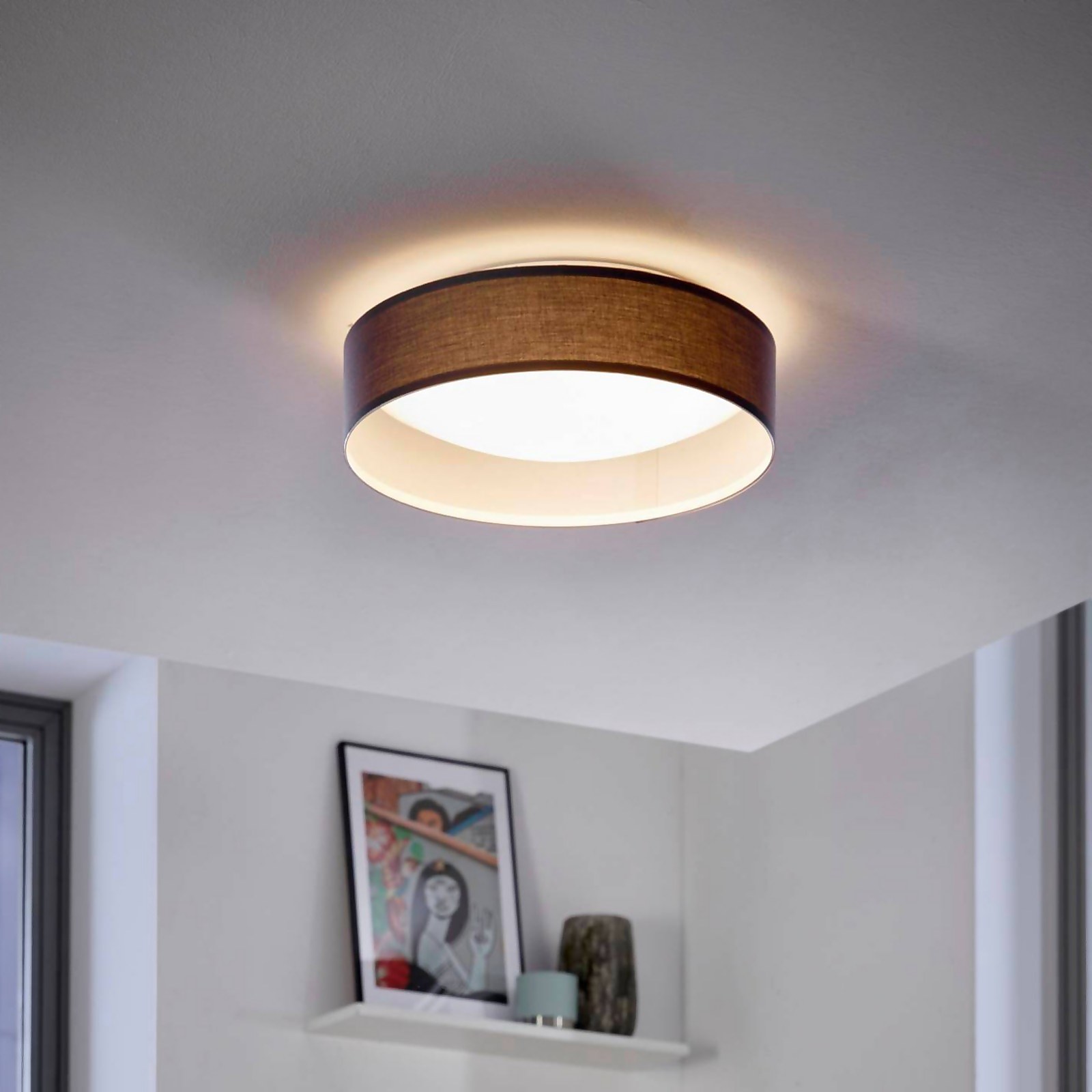 Eglo Pasteri Small Flush Light - Grey Price Comparisons | Compare The Build