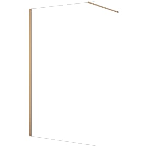 Nexa By Merlyn 1.5m Bracing Bar for Wet Room Shower Screen - Brushed Bronze | Compare The Build