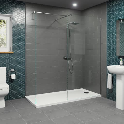 Diamond Walk In Shower Enclosure 1700 x 700mm - 1100mm Screen & Tray - 8mm | Compare The Build