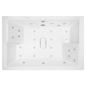Trojan Charlton 14 Jet Whirlpool Inset Bath with Airspa & LED Light - 1800 x 1200mm Price Comparisons | Compare The Build