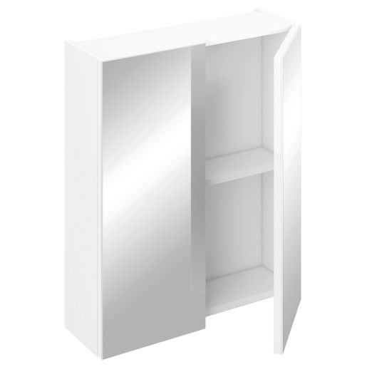 iflo Aliano Wall Unit 2 Mirrored Doors Gloss White 600 mm x 190 mm 908737 Price Comparisons | Compare The Build