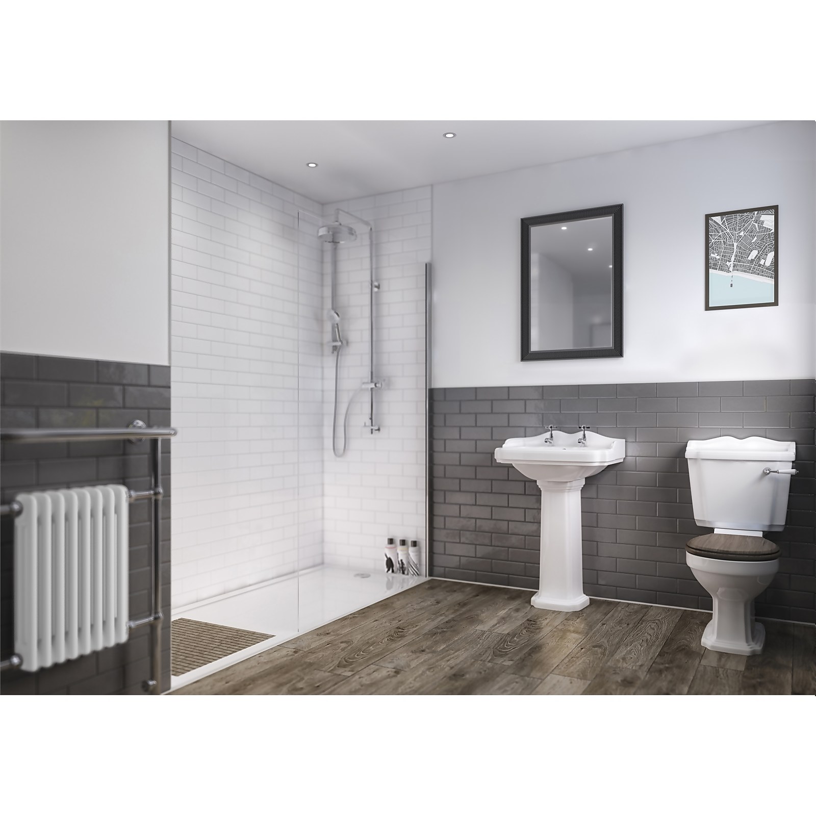 Wetwall White 3 Sided Shower Kit - Composite Price Comparisons | Compare The Build