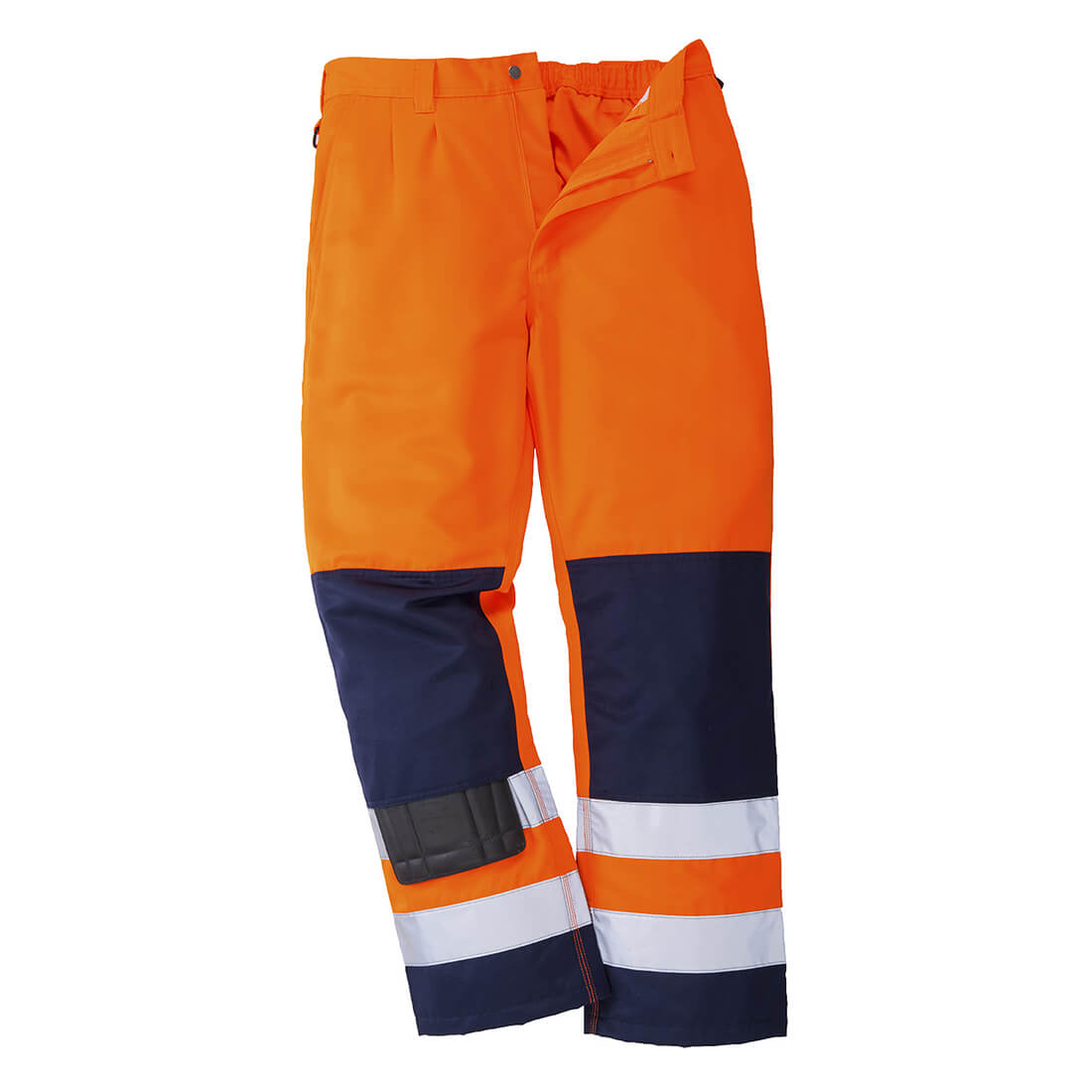 Portwest Seville Hi Vis Work Trousers Orange / Navy L Price Comparisons | Compare The Build