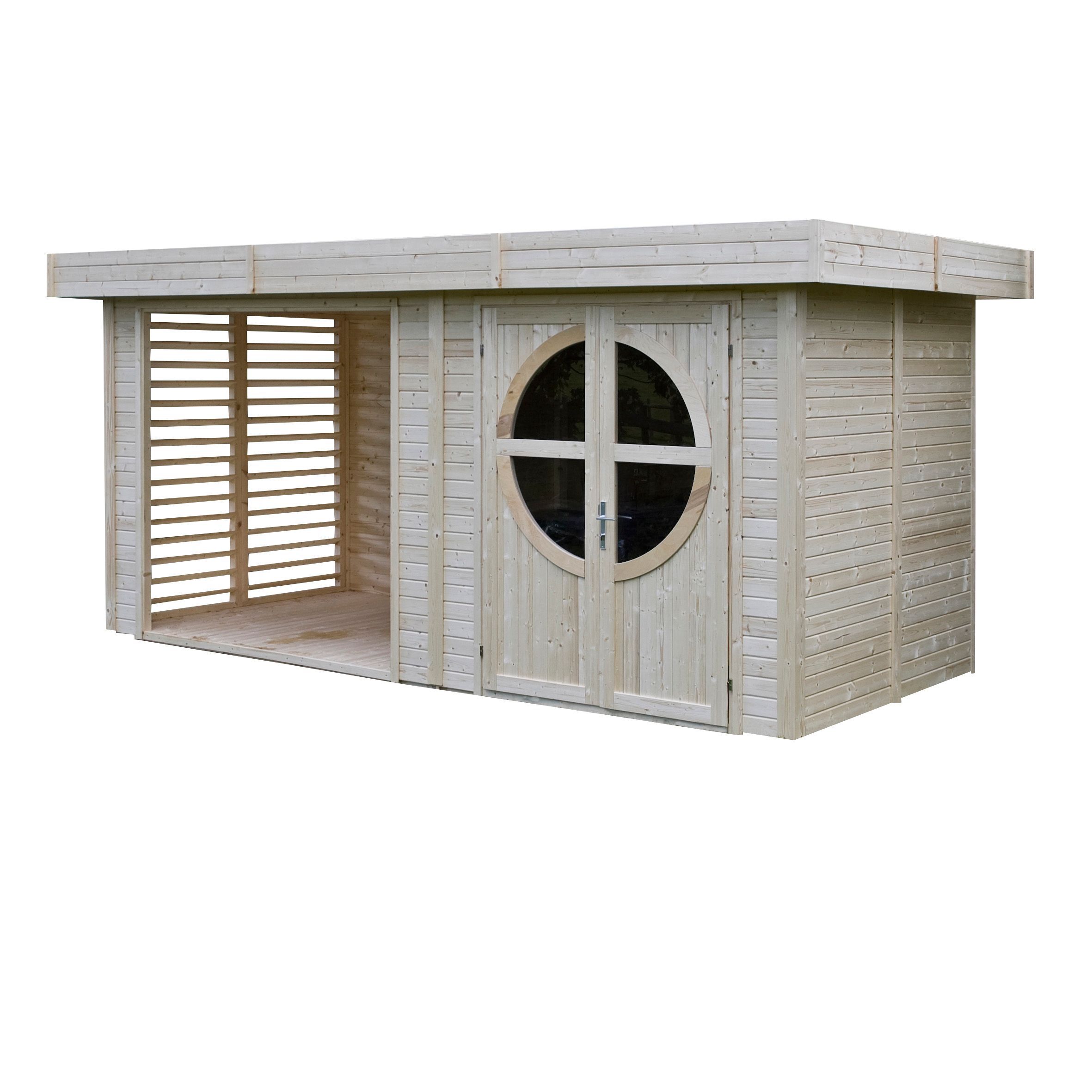 Rowlinson Connor 8X17 Pent Shiplap Wooden Summer House (Base Included) | Compare The Build