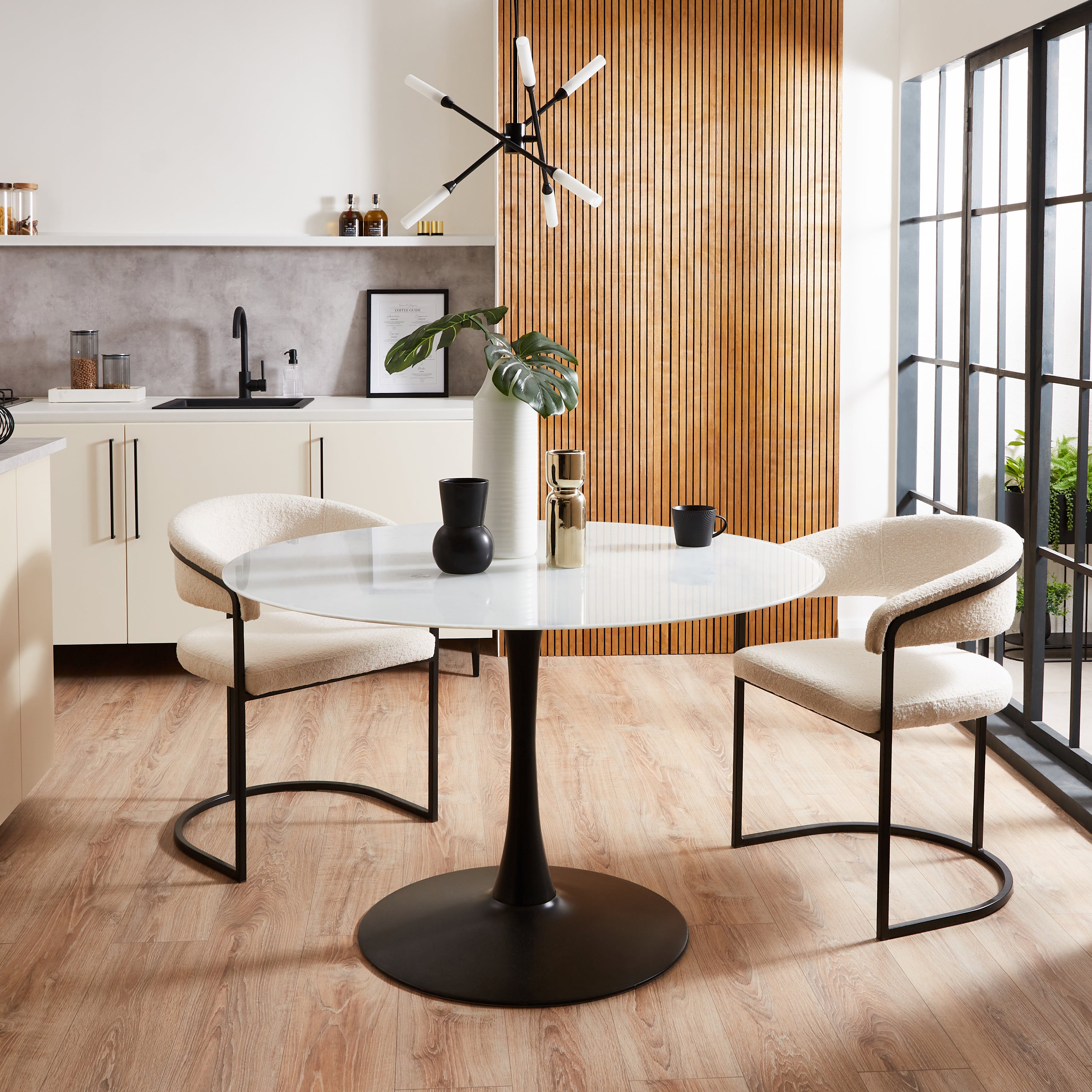 Addison Tulip Dining Table Round 120cm White Price Comparisons | Compare The Build