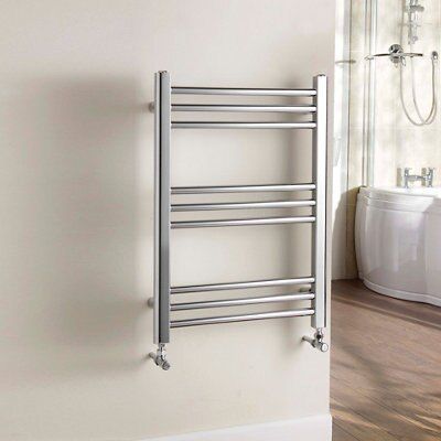 Kudox Timeless 202W Electric Silver Towel Warmer (H)700mm (W)500mm | Compare The Build