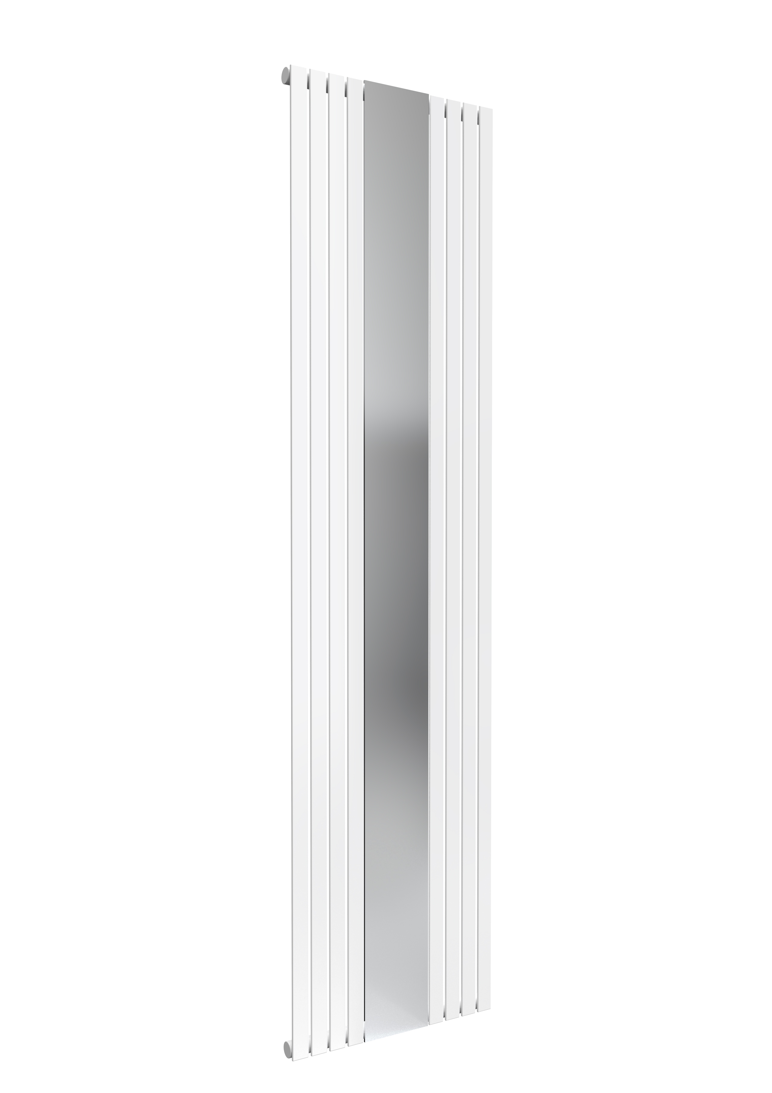 Reina Reflect Vertical Designer Radiator, White, 1800mm x 445mm Price Comparisons | Compare The Build