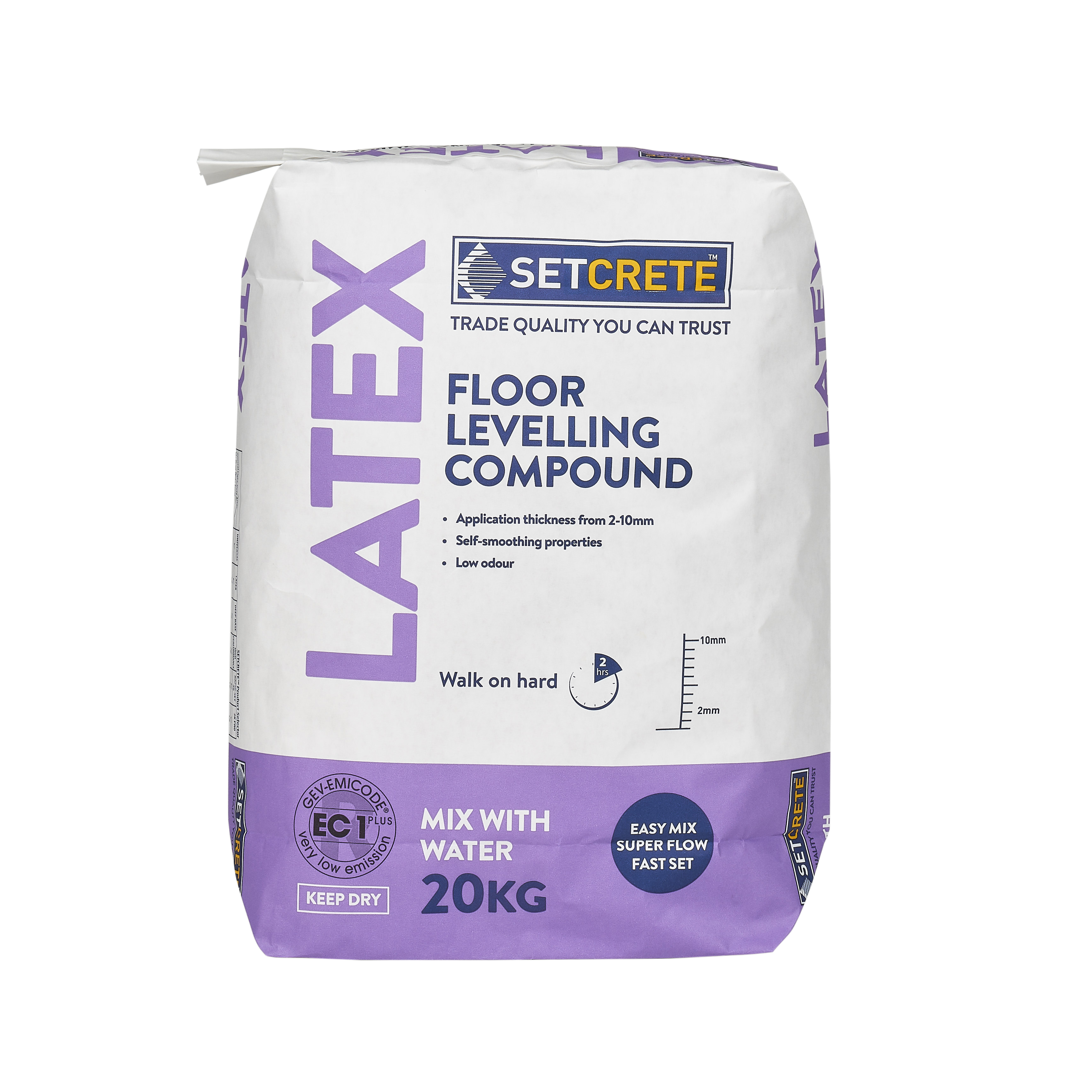 Setcrete Latex Floor Levelling Compound 20kg T0603E5A Price Comparisons | Compare The Build