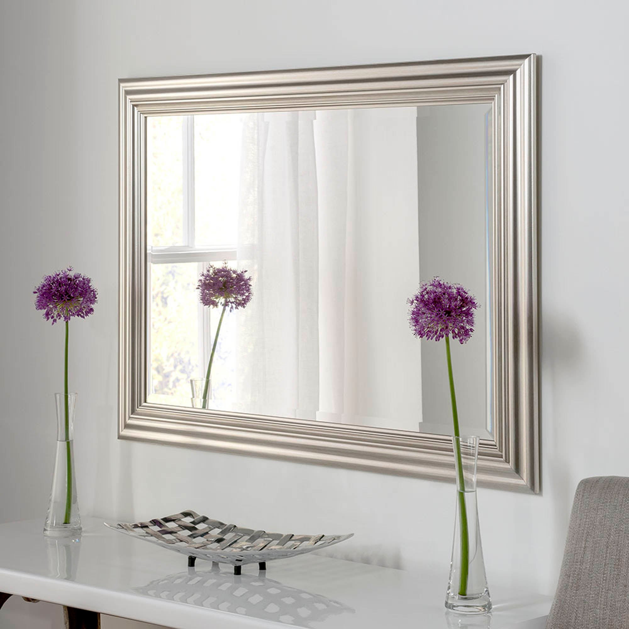 Yearn Framed Mirror Silver Silver | Compare The Build