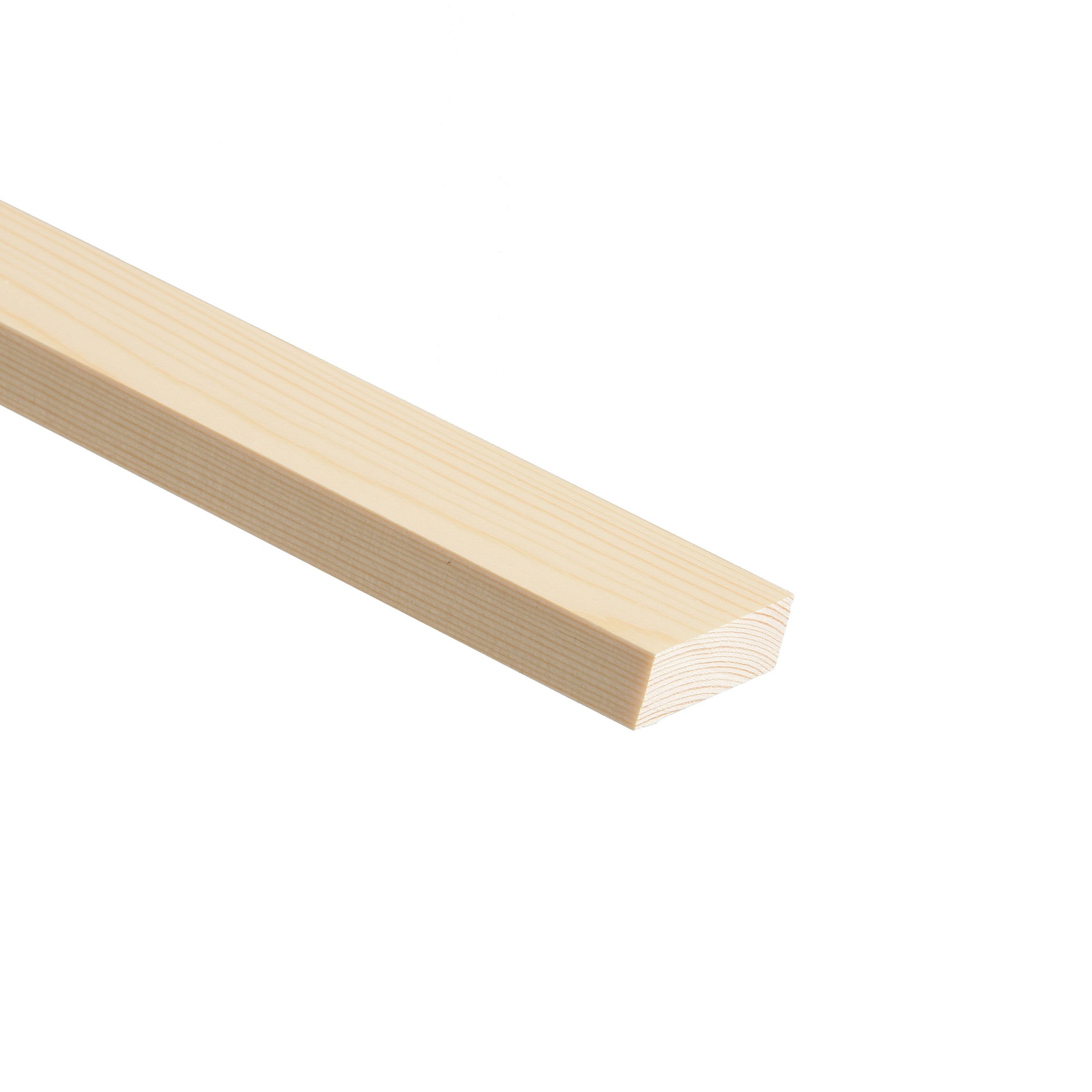 Cheshire Mouldings Primed Natural Pine Moulding (L)2.4M (W)44.5mm (T)21mm | Compare The Build