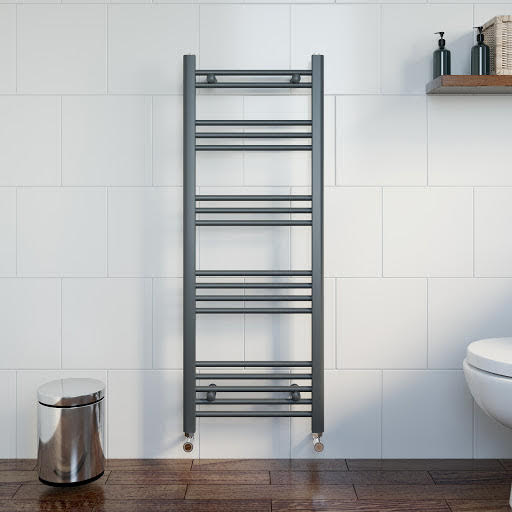 DuraTherm Heated Towel Rail Anthracite 1200 x 450mm Flat Price Comparisons | Compare The Build