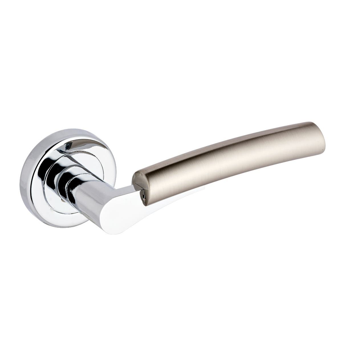 Lyon Lever On Rose Door Handle Dual-Tone Nickel Price Comparisons | Compare The Build