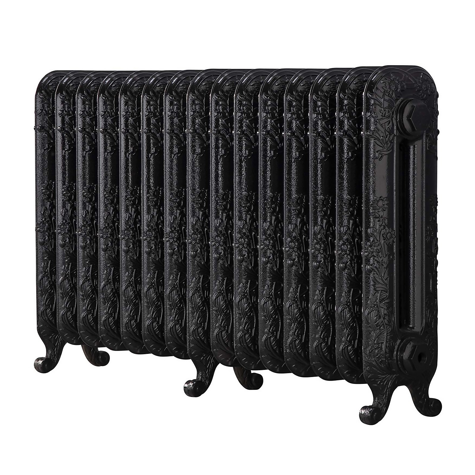 Arroll Cast Iron Radiator 1009 X 600 - Black Price Comparisons | Compare The Build