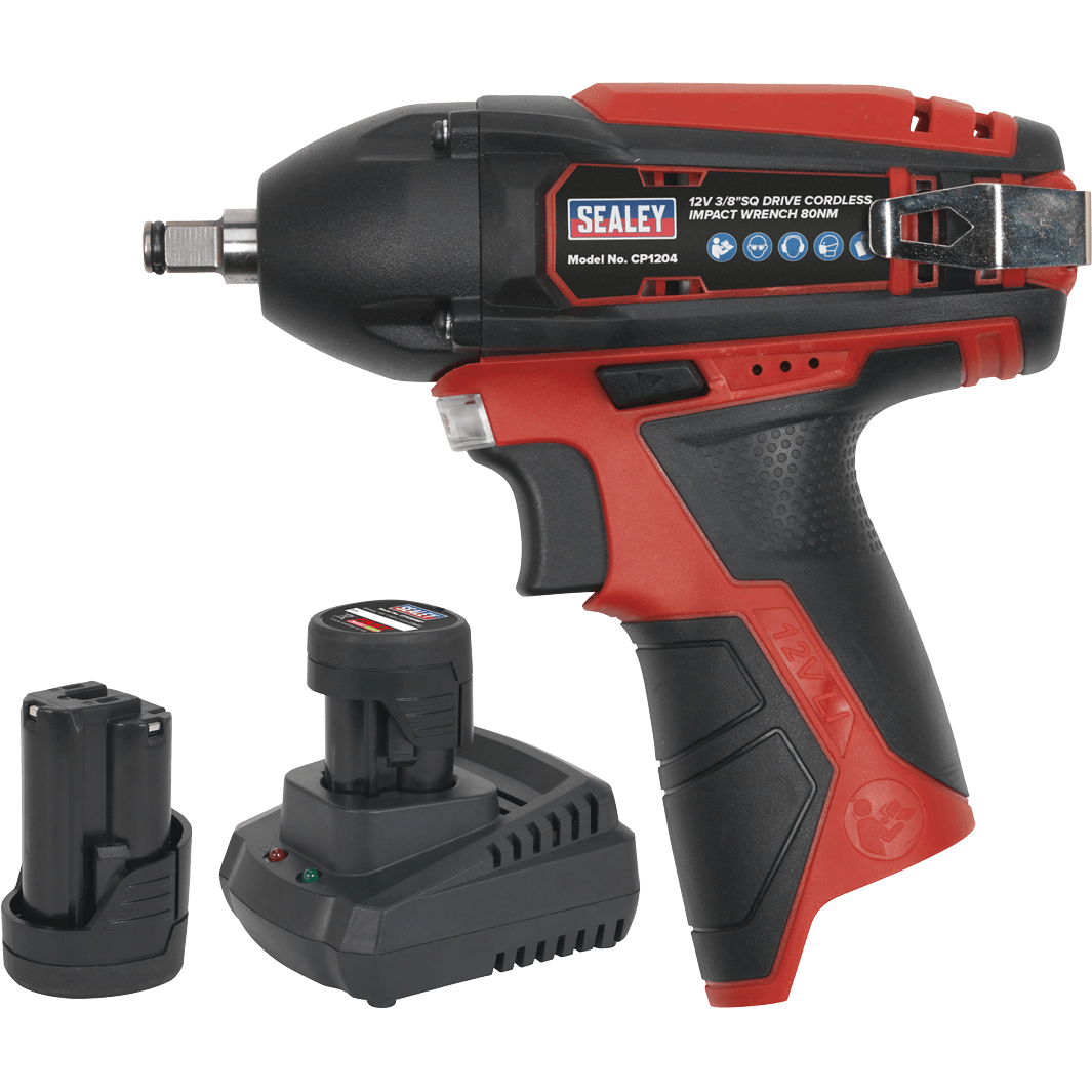 Sealey CP1204 12v Cordless 3/8" Drive Impact Wrench 2 x 1.5ah Li-ion Charger Bag Price Comparisons | Compare The Build