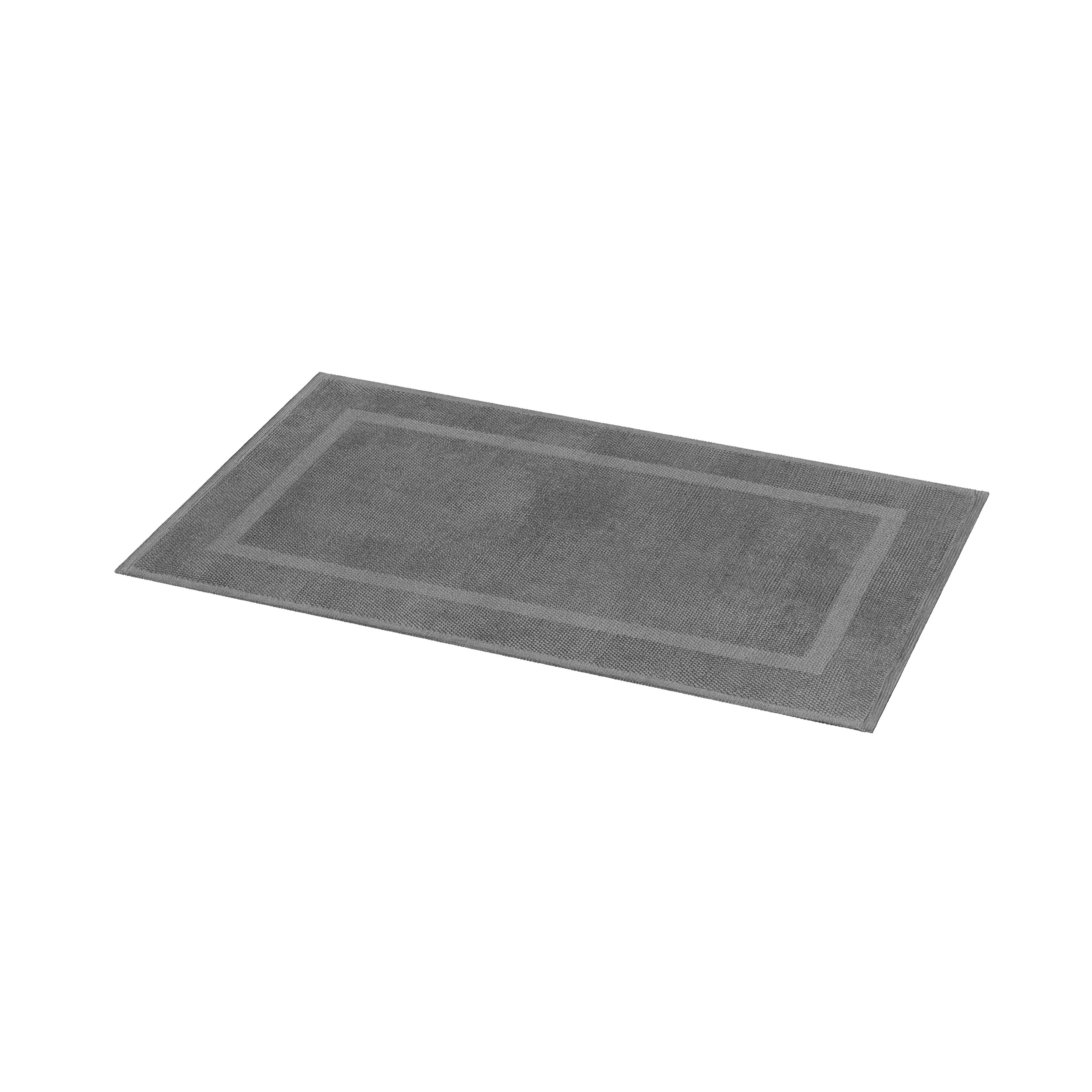 GoodHome Cellna Anthracite Cotton Bath Mat (L)1200mm (W)700mm Price Comparisons | Compare The Build