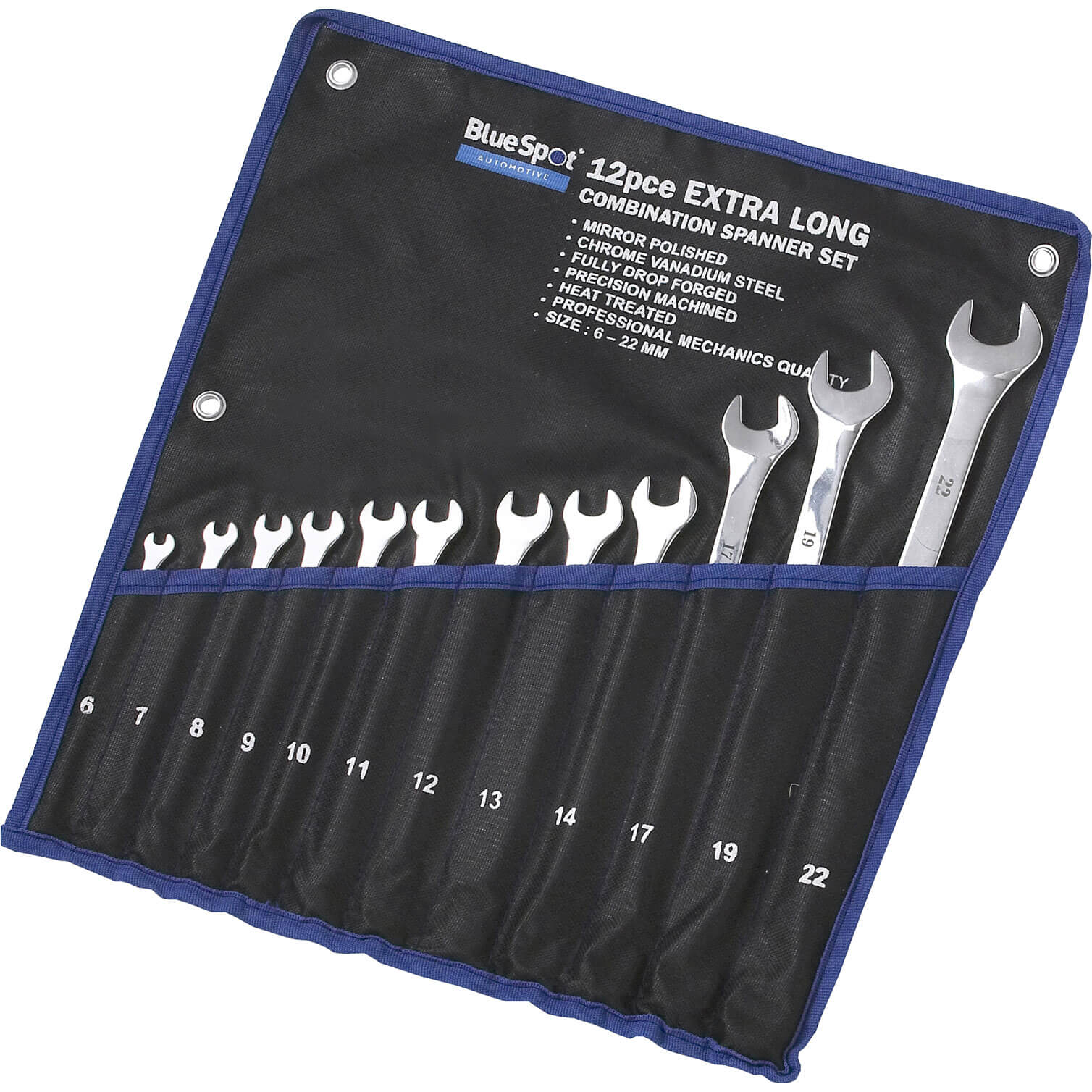 BlueSpot 12 Piece Extra Long Combination Spanner Set Price Comparisons | Compare The Build