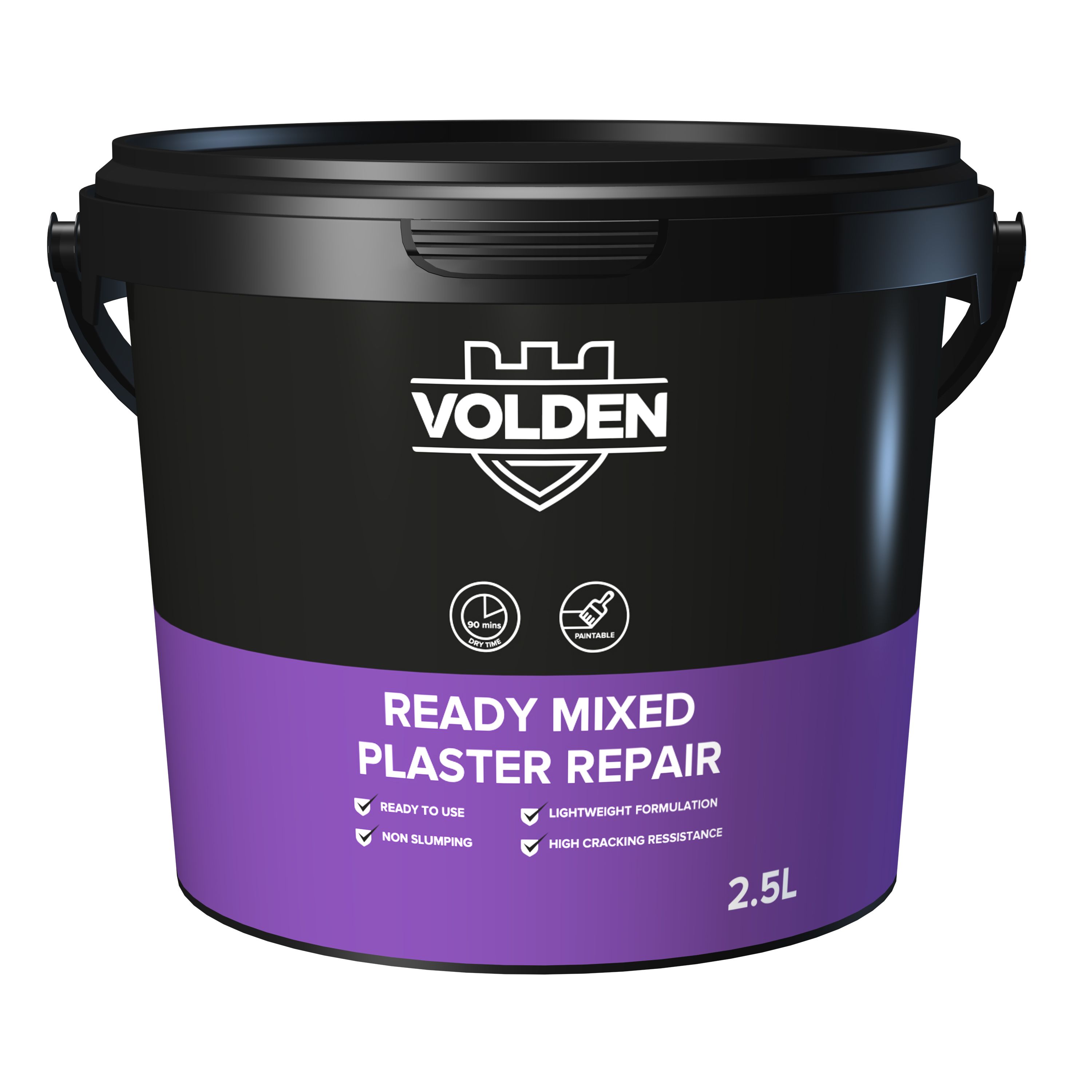 Volden Not Quick Dry Ready Mixed Plaster Compound, 2.1Kg, 2.5L Tub Price Comparisons | Compare The Build