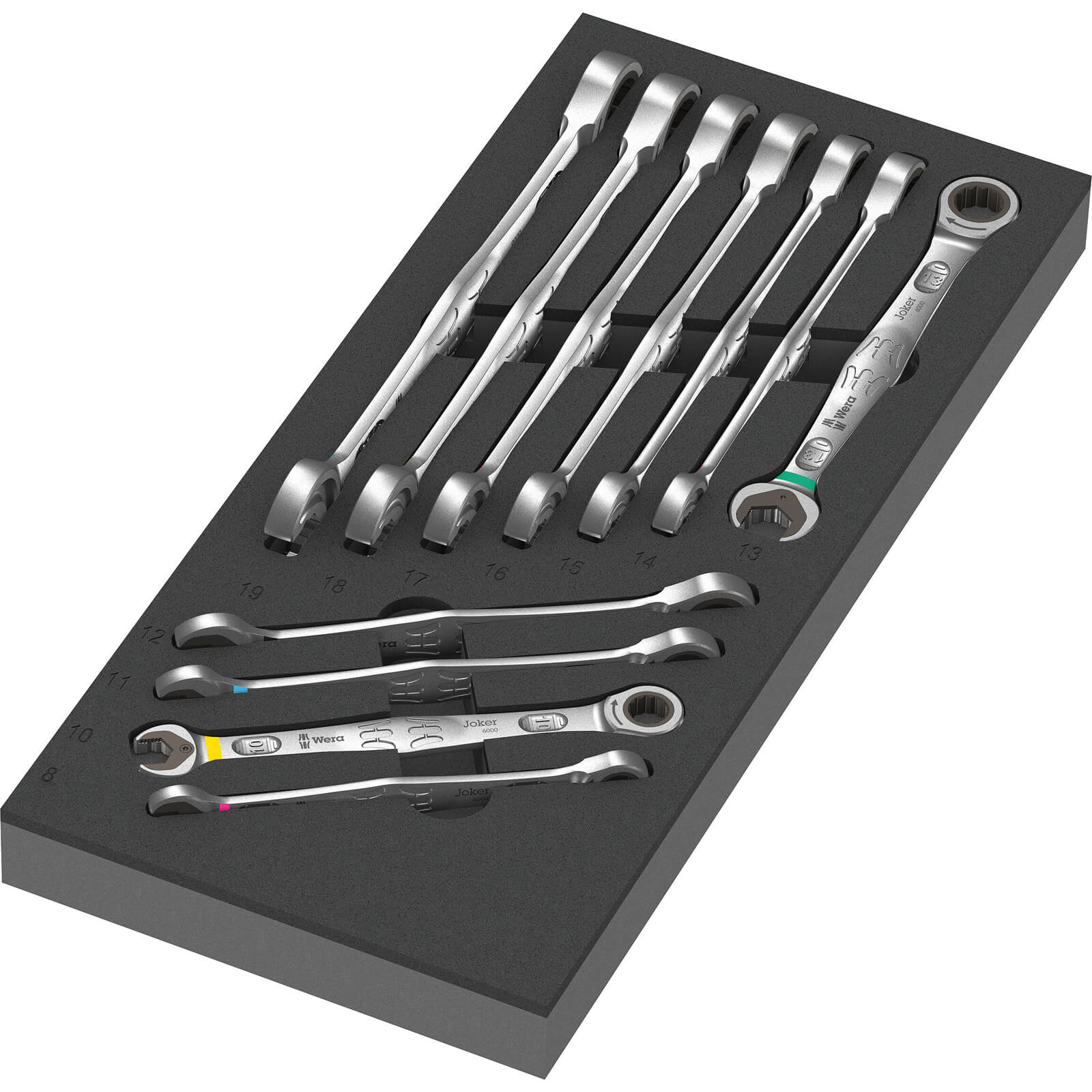 Wera Joker 6000 11 Piece Combination Spanner Set 1 in Foam Insert Tray Price Comparisons | Compare The Build