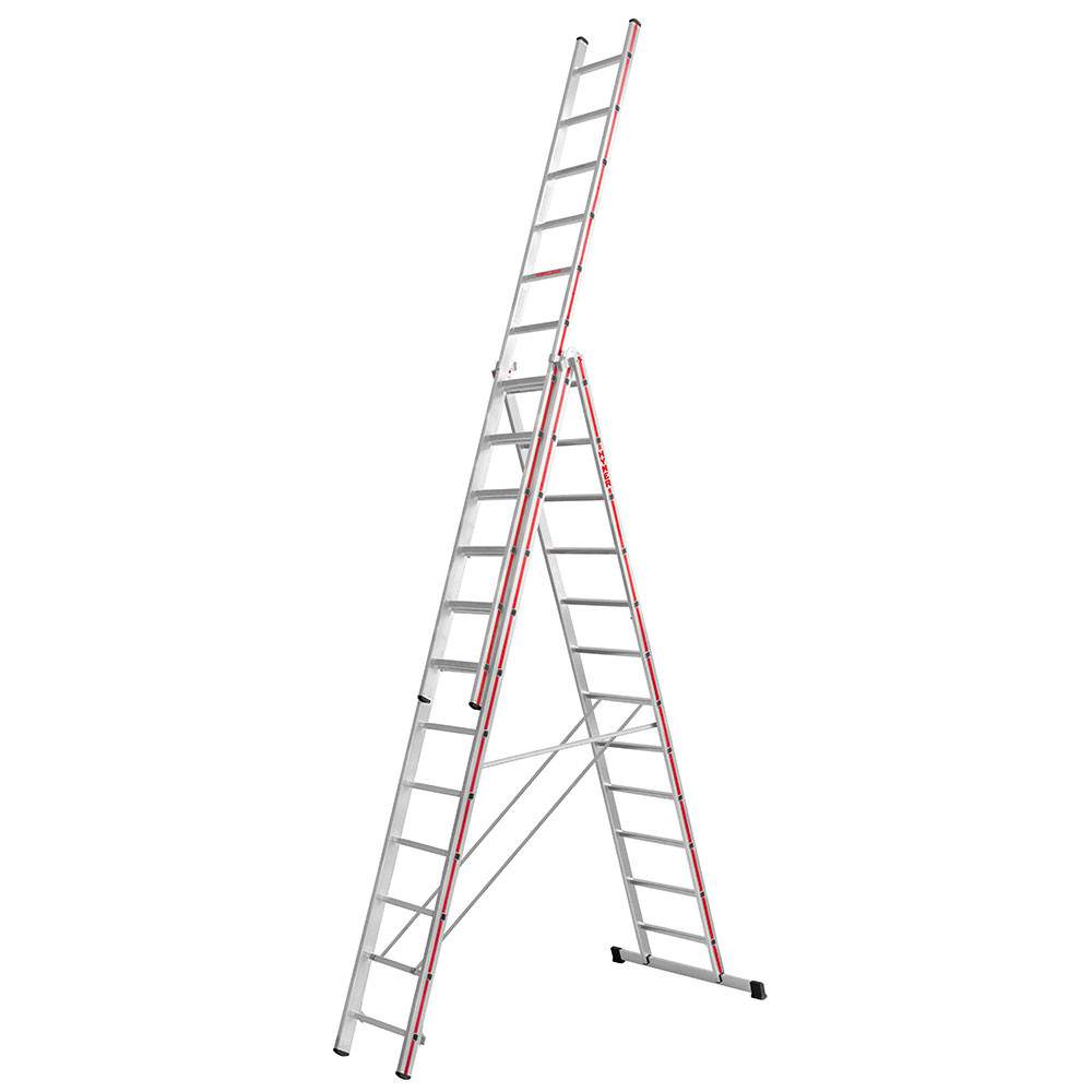 Hymer Red Line 3 Section Combination Ladder 3.47m - 8.51m 404736 Price Comparisons | Compare The Build