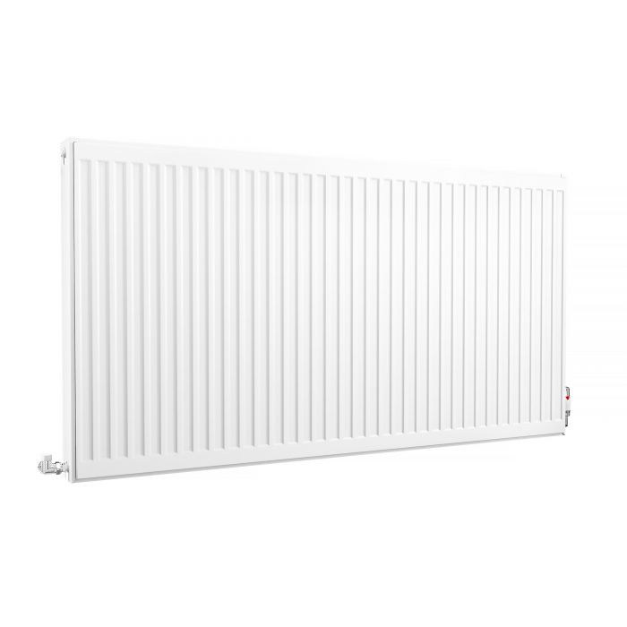 Kartell K-Rad Compact Horizontal Radiator, White, 750mm x 1400mm - Double Panel, Double Convector | Compare The Build