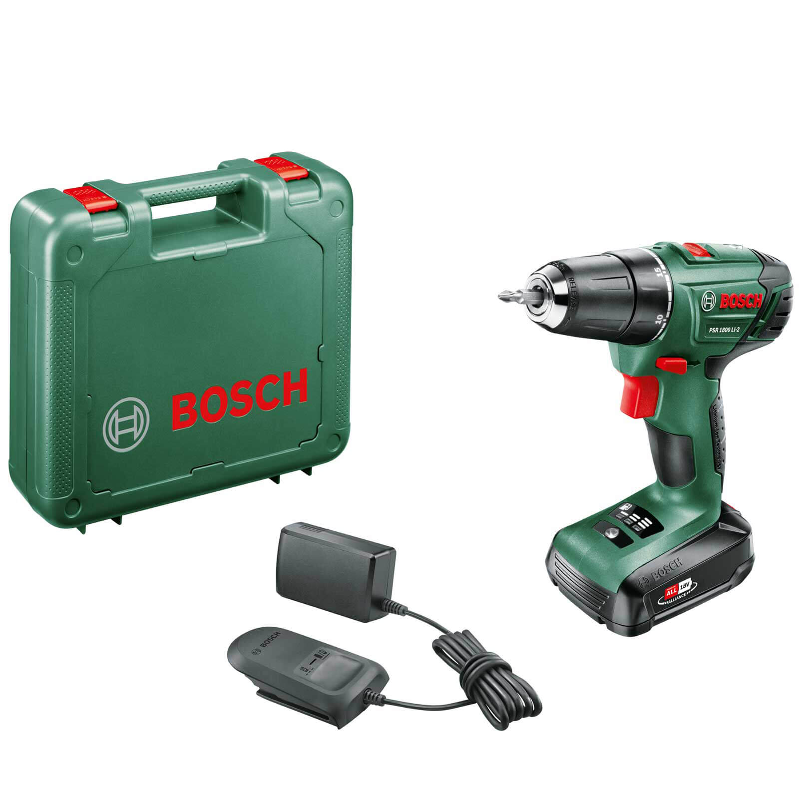 Bosch PSR 1800 LI-2 18v Cordless Drill Driver 1 x 2.5ah Li-ion Charger Case Price Comparisons | Compare The Build