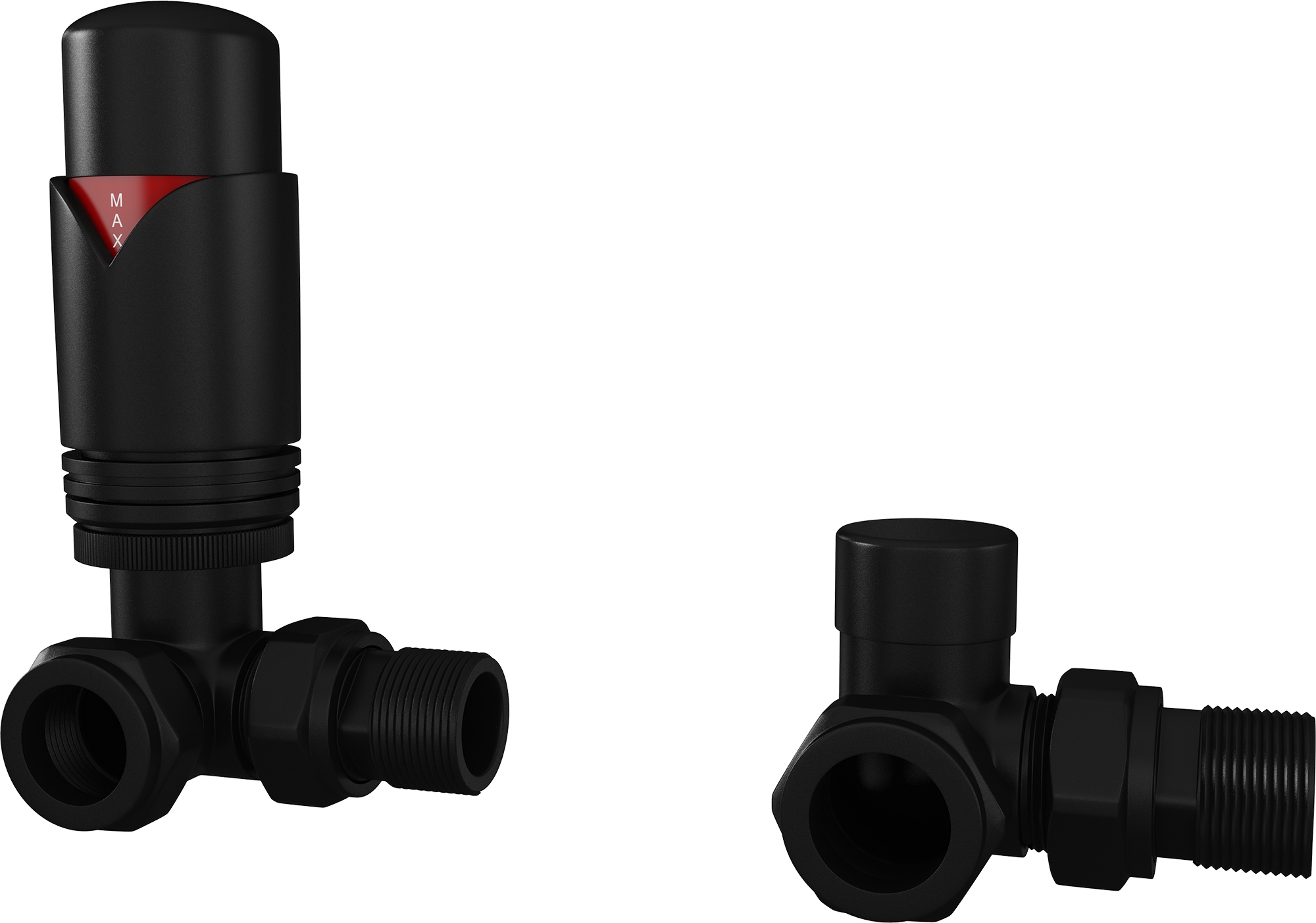 Trade Direct Thermostatic Valves, Minimal, Black Corner Price Comparisons | Compare The Build