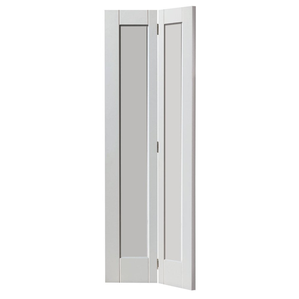 JB Kind Internal White Antigua Bi-fold Primed 2P Door 1981mm x 762mm x 35mm (78" x 30") Price Comparisons | Compare The Build