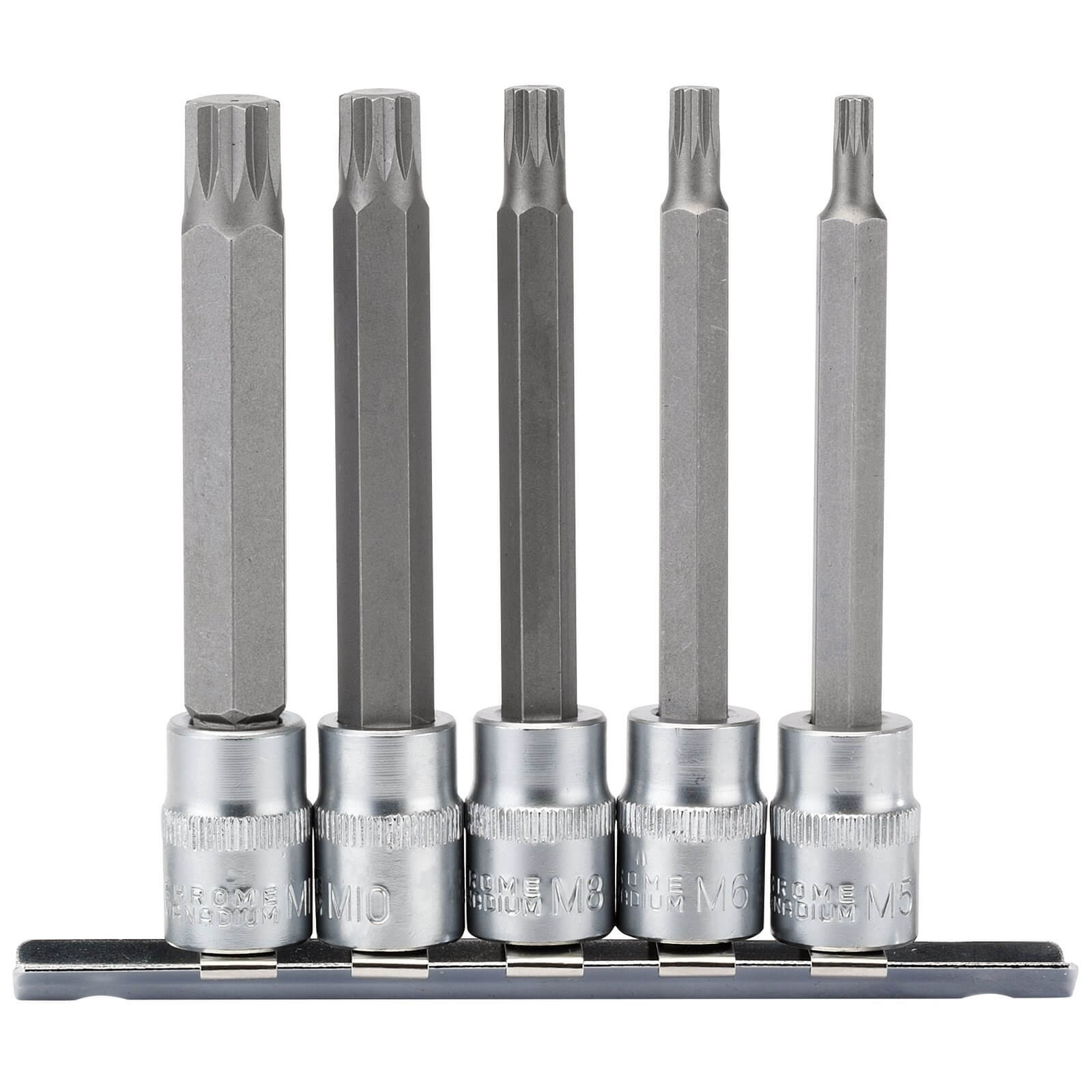 Draper 7 Piece 3/8" Drive Spline Socket Bit Set 3/8" 100mm Price Comparisons | Compare The Build