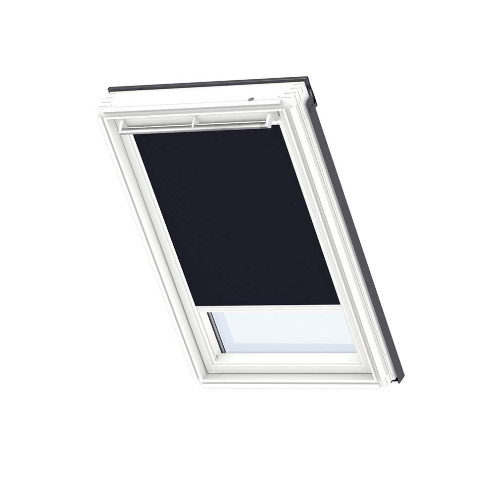 VELUX Manual Blackout Blind White Line DKL MK08 1100SWL - Dark Blue Price Comparisons | Compare The Build