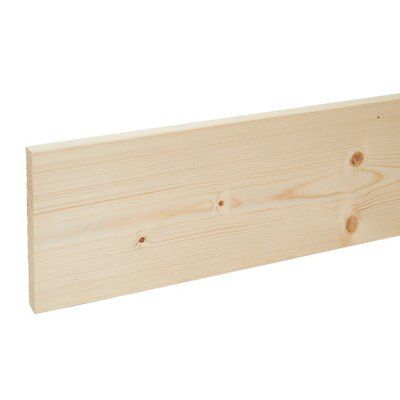 Smooth Planed Square edge Whitewood spruce Stick timber (L)2.4m (W)144mm (T)18mm Price Comparisons | Compare The Build