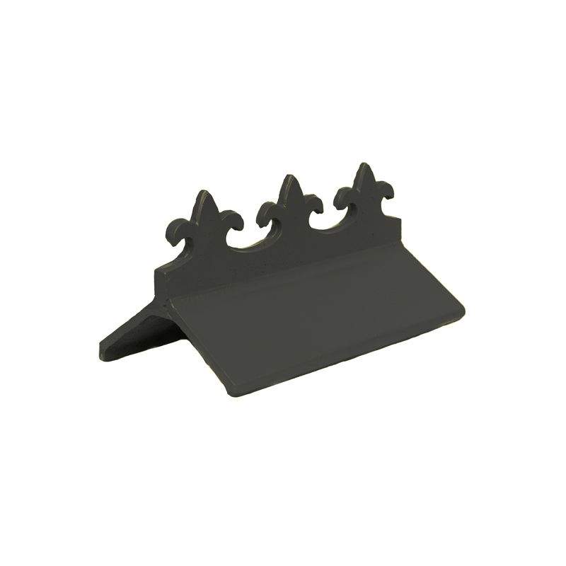 GRC Fleur De Lys Crested 90 Degree Angle Ridge - Dark Grey Roofing Superstore FDL/CR/90/BLACK Price Comparisons | Compare The Build