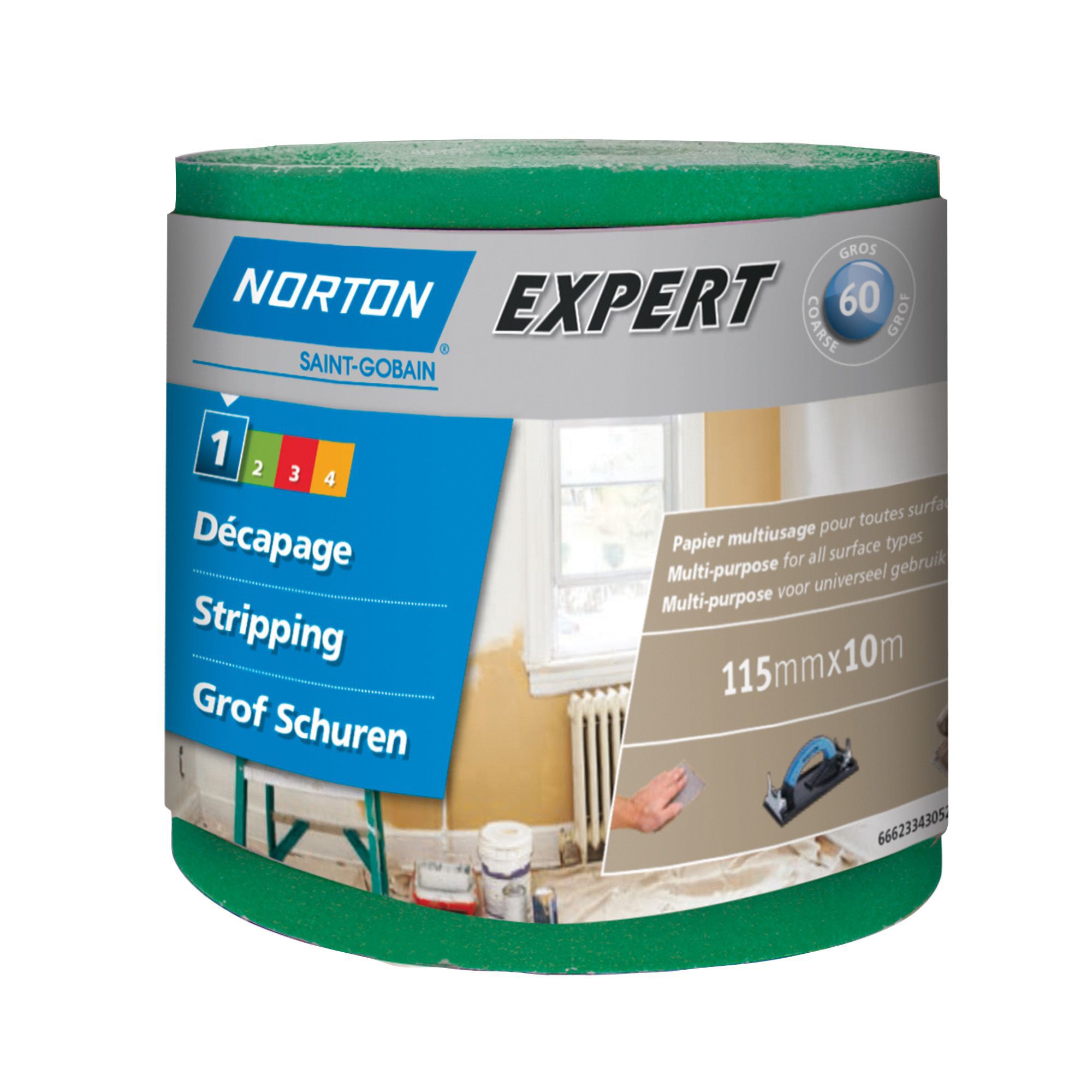Norton Expert 60 Grit Sanding Roll (L)5000mm (W)115mm Price Comparisons | Compare The Build