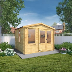 Mercia 3.3 x 3m 19mm Log Thickness Log Cabin Price Comparisons | Compare The Build